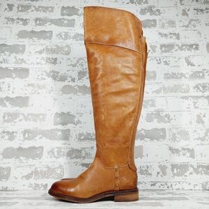 NEW Franco Sarto Haleen Wide Calf Brown Leather Over-the-Knee Boots W239